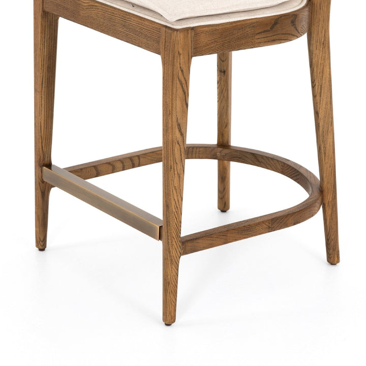 Reese Bar + Counter Stool - Counter Stool - Toasted Nettlewood W/ Savile Flax