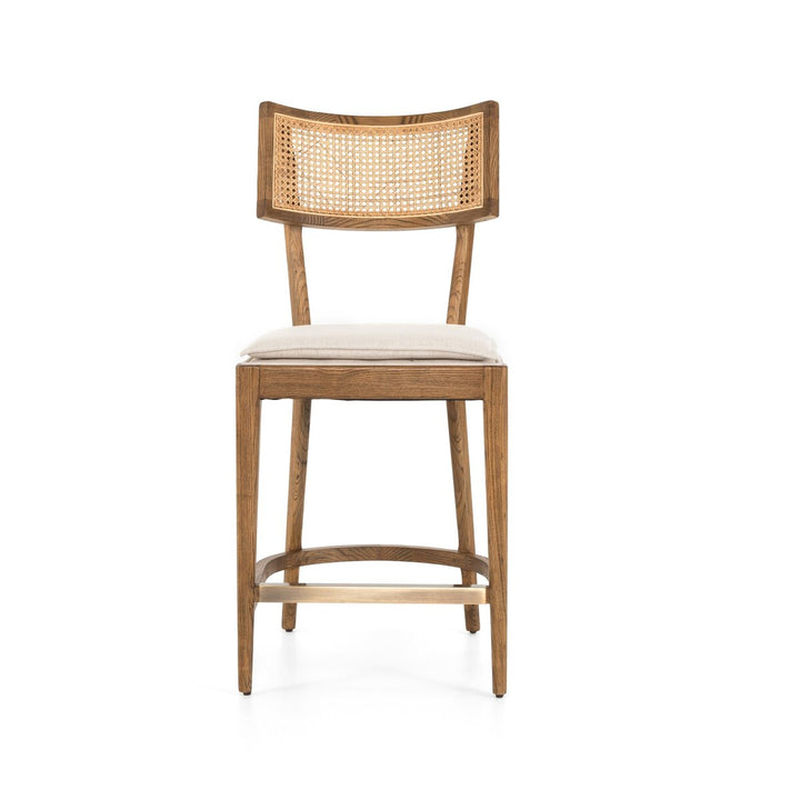 Reese Bar + Counter Stool - Counter Stool - Toasted Nettlewood W/ Savile Flax