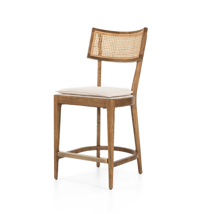 Reese Bar + Counter Stool - Counter Stool - Toasted Nettlewood W/ Savile Flax