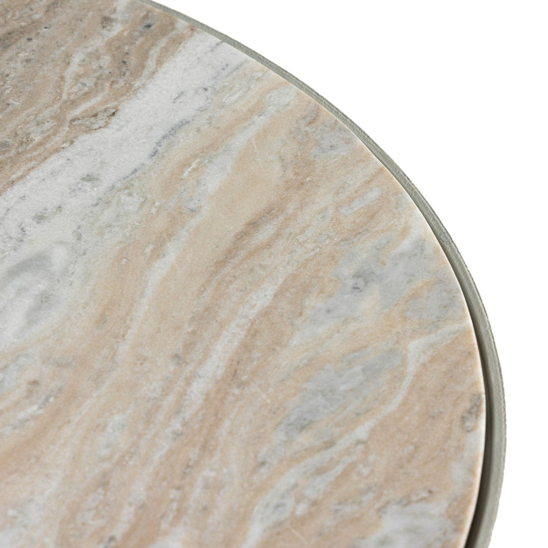 Corbin Coffee Table - Creamy Taupe Marble