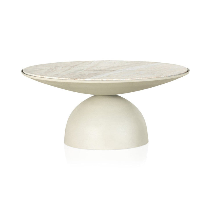 Corbin Coffee Table - Creamy Taupe Marble