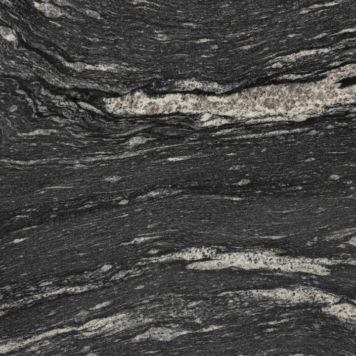 Coffee Tables Corbett Coffee Table: Polished Black Marble - Hammered Grey