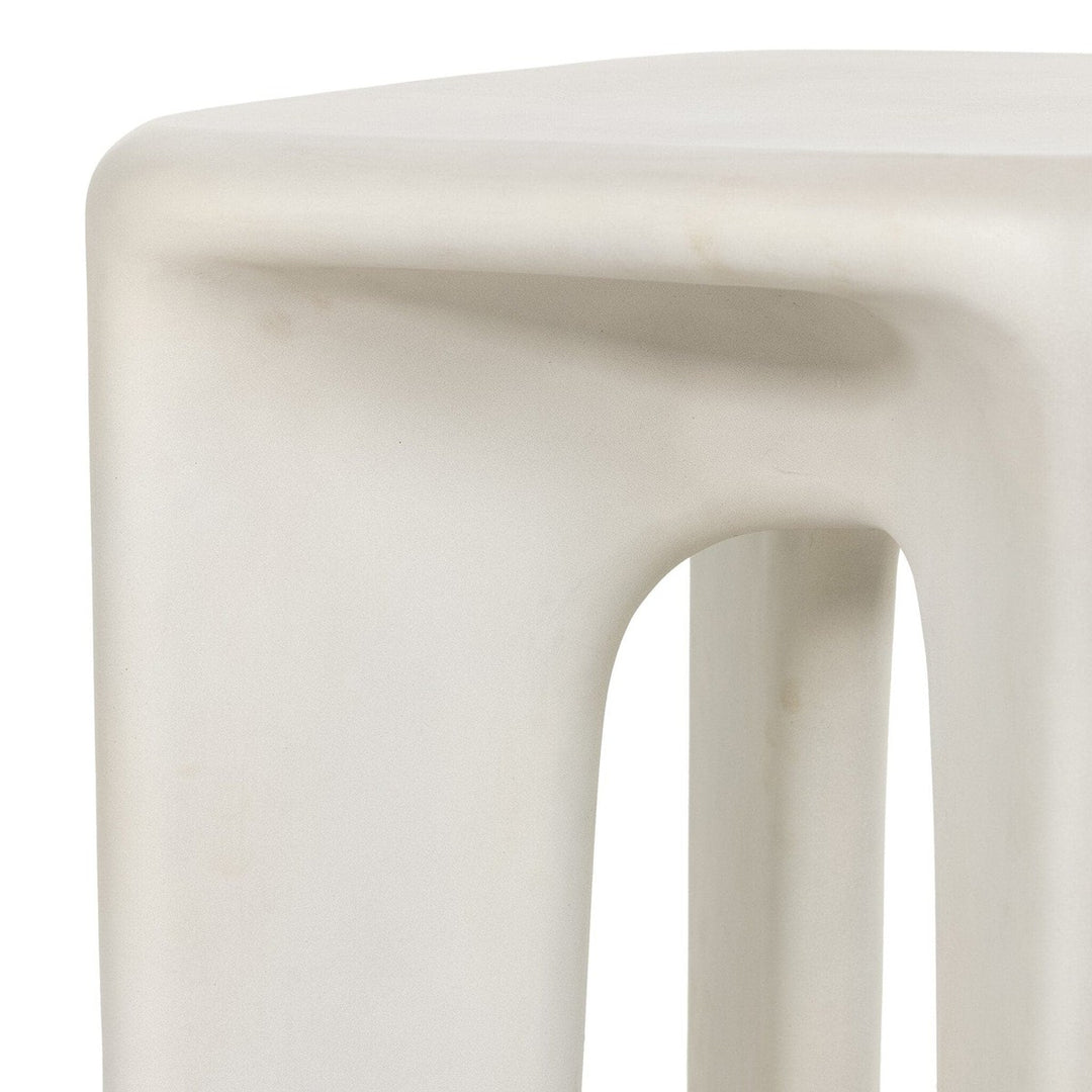 Diego End Table - White Concrete