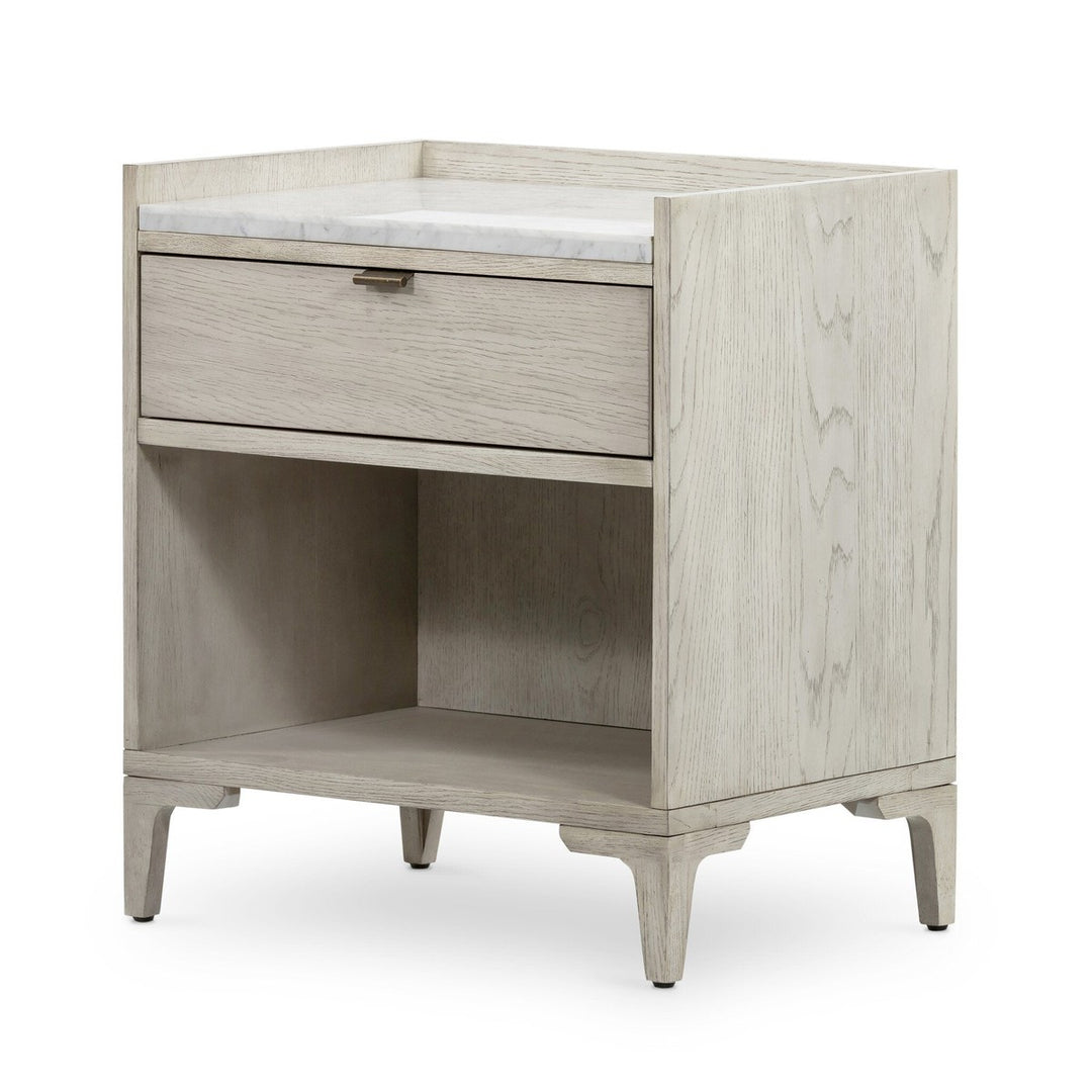 Victor Nightstand - Vintage White Oak