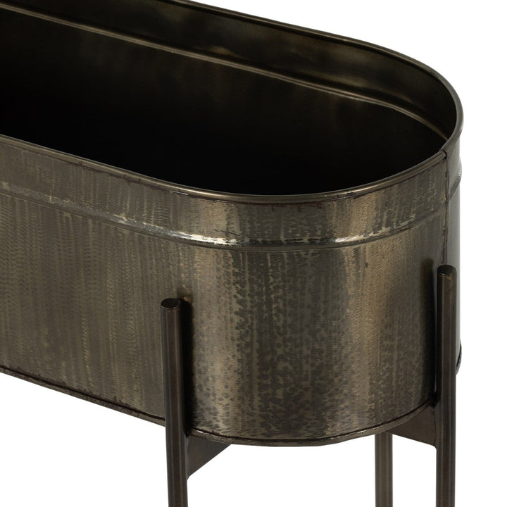 Jace Large Planter - Dark Brass