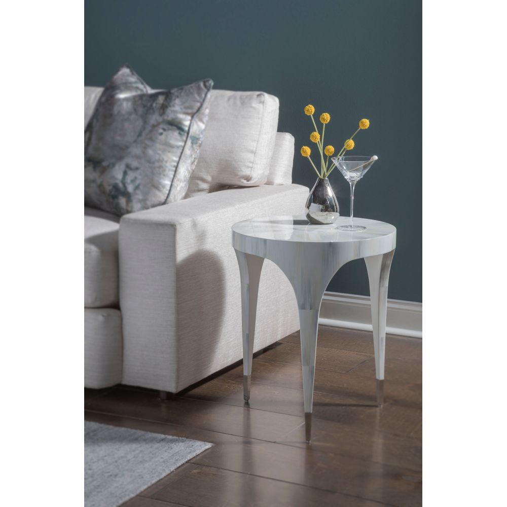 Side Tables Bello Round Spot Table - Creamy White