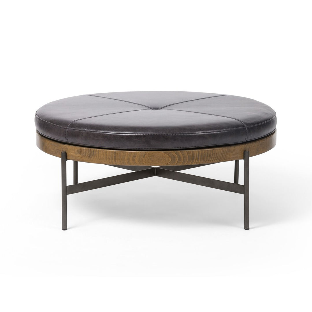 Edgar Large Ottoman - Sonoma Black