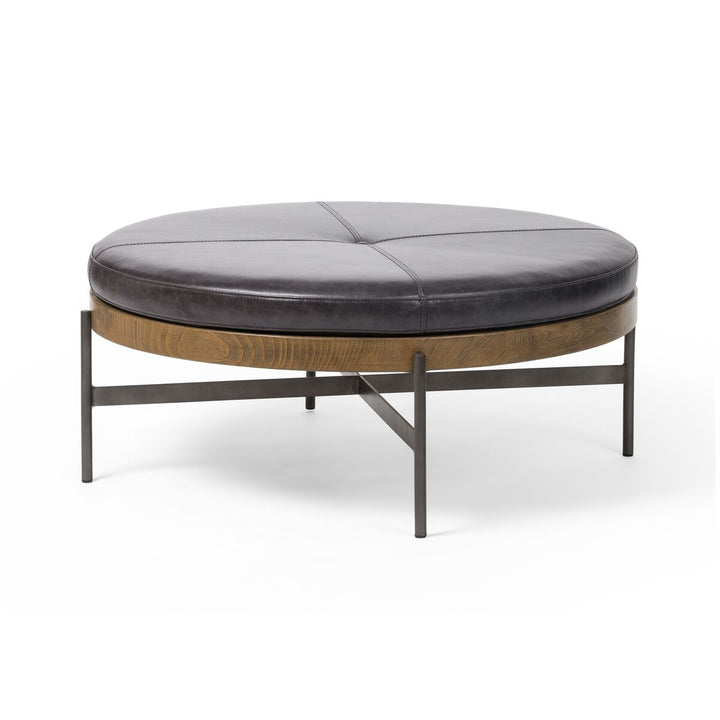 Edgar Large Ottoman - Sonoma Black