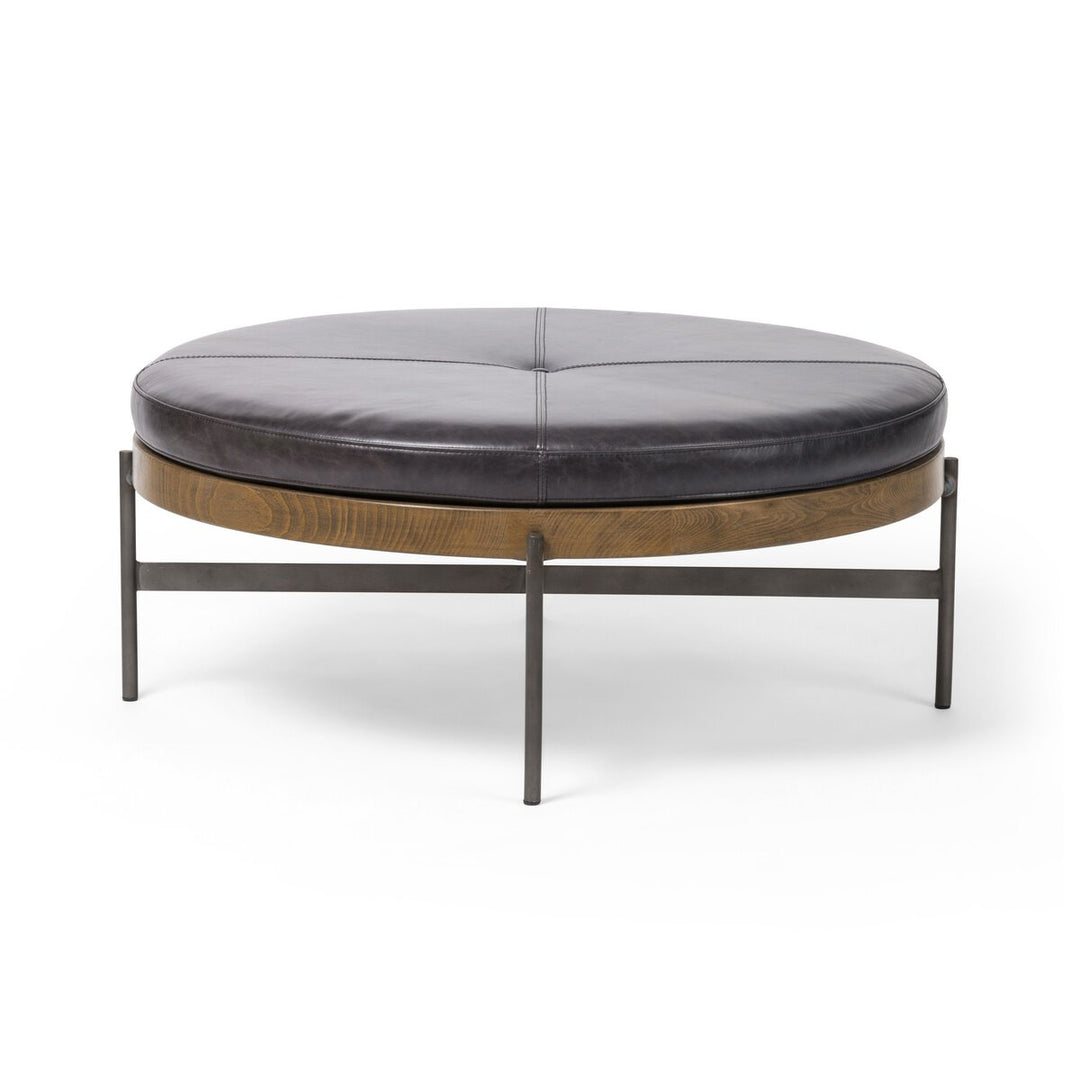 Edgar Large Ottoman - Sonoma Black