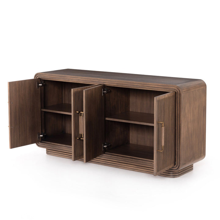 Stone Sideboard - Warm Espresso