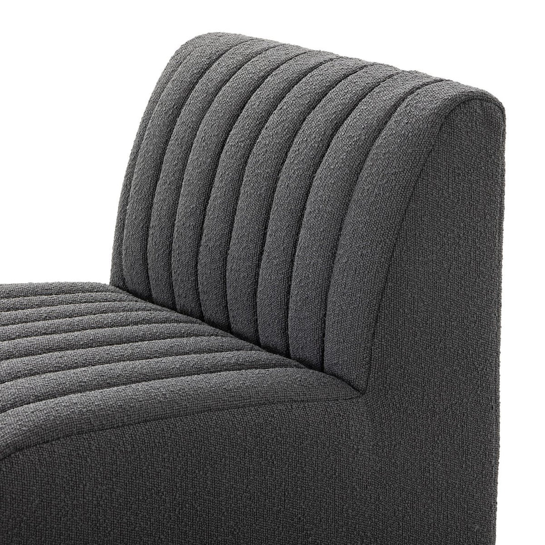 Build Your Own: Donovan Dining Banquette - Chair - Fiqa Boucle Charcoal