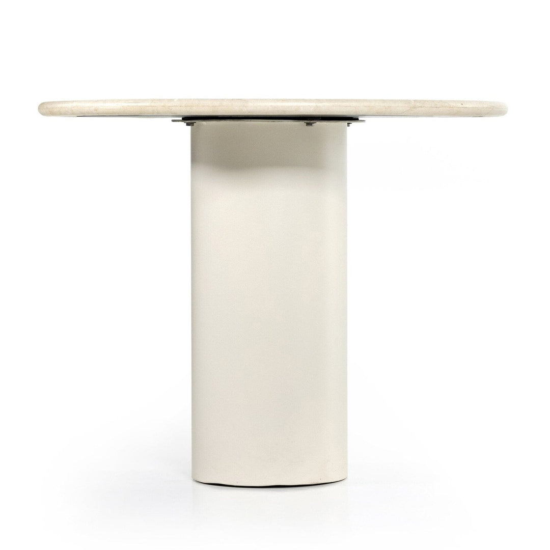 Bella Round Dining Table - Cream Marble