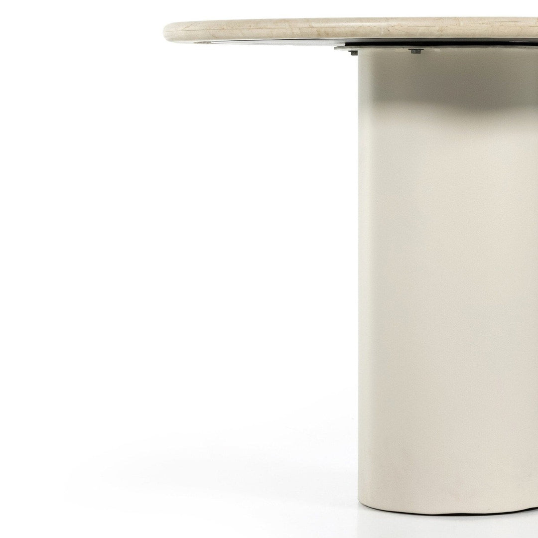 Bella Round Dining Table - Cream Marble