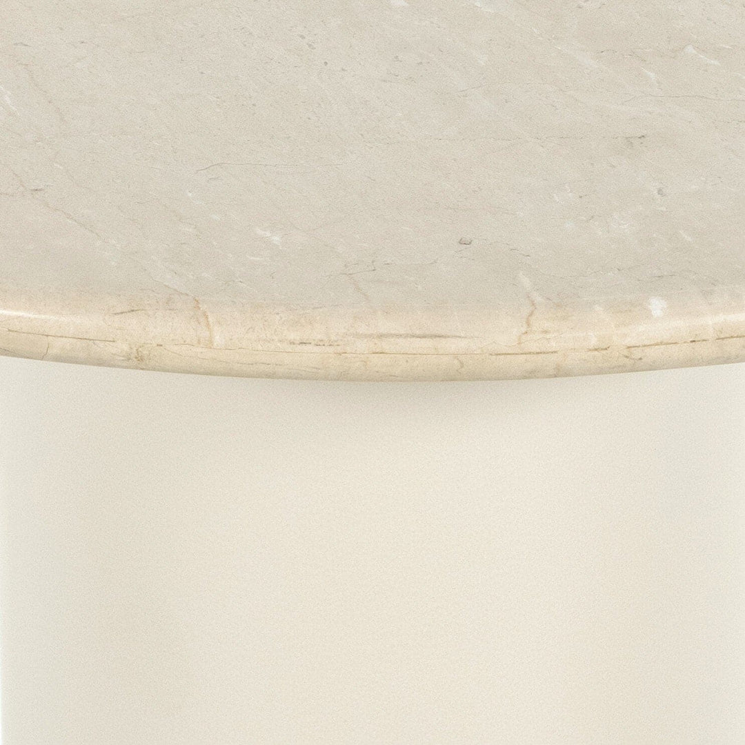 Bella Round Dining Table - Cream Marble