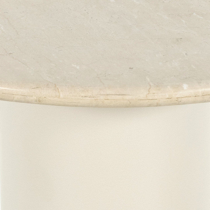 Bella Round Dining Table - Cream Marble