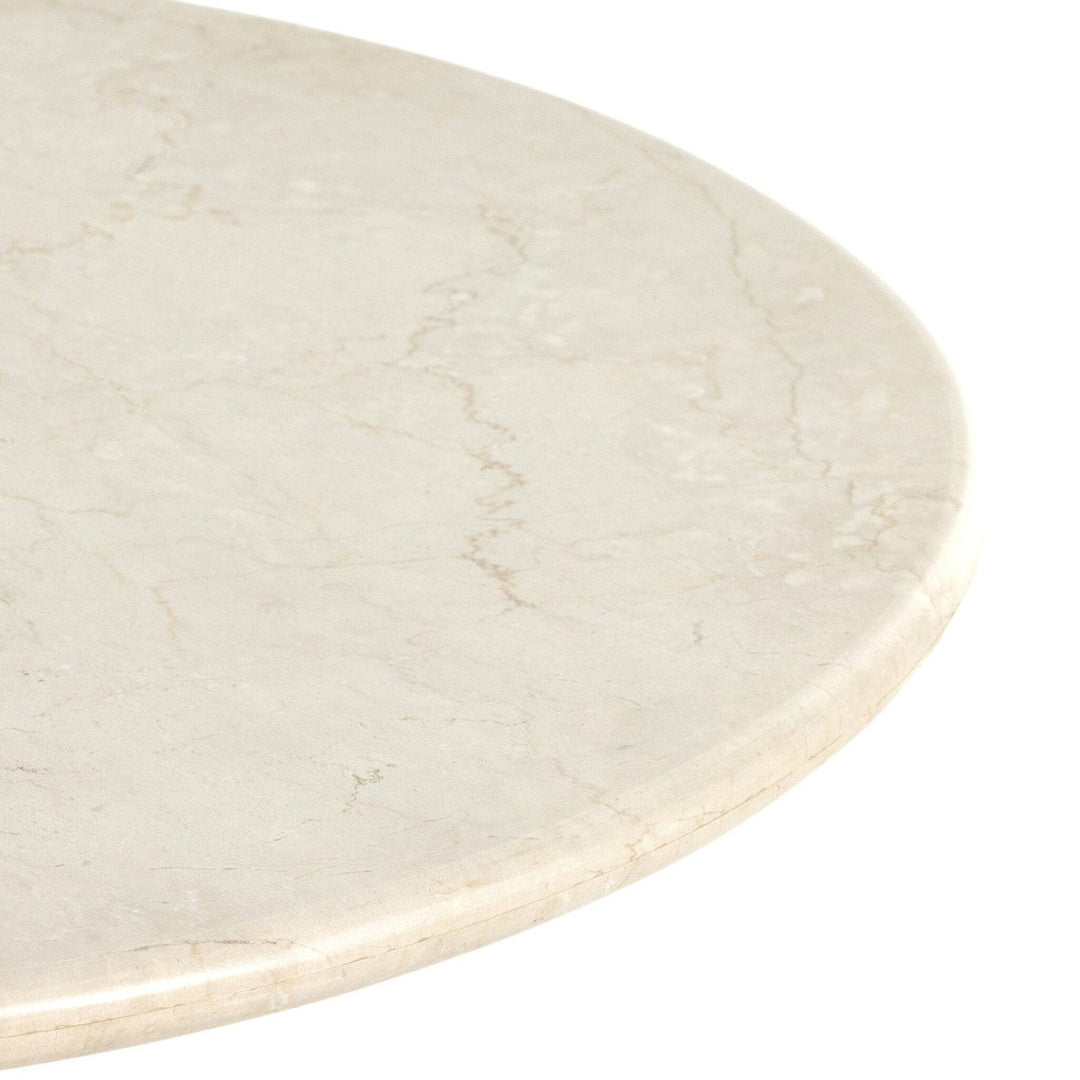 Bella Round Dining Table - Cream Marble