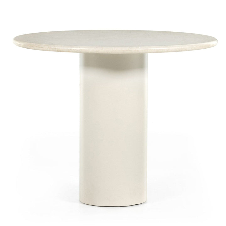 Bella Round Dining Table - Cream Marble