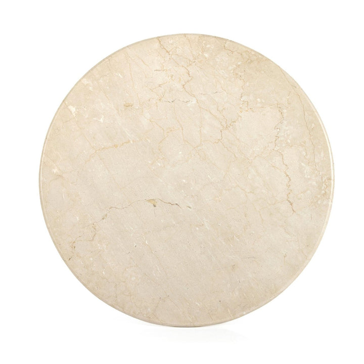 Bella Round Dining Table - Cream Marble