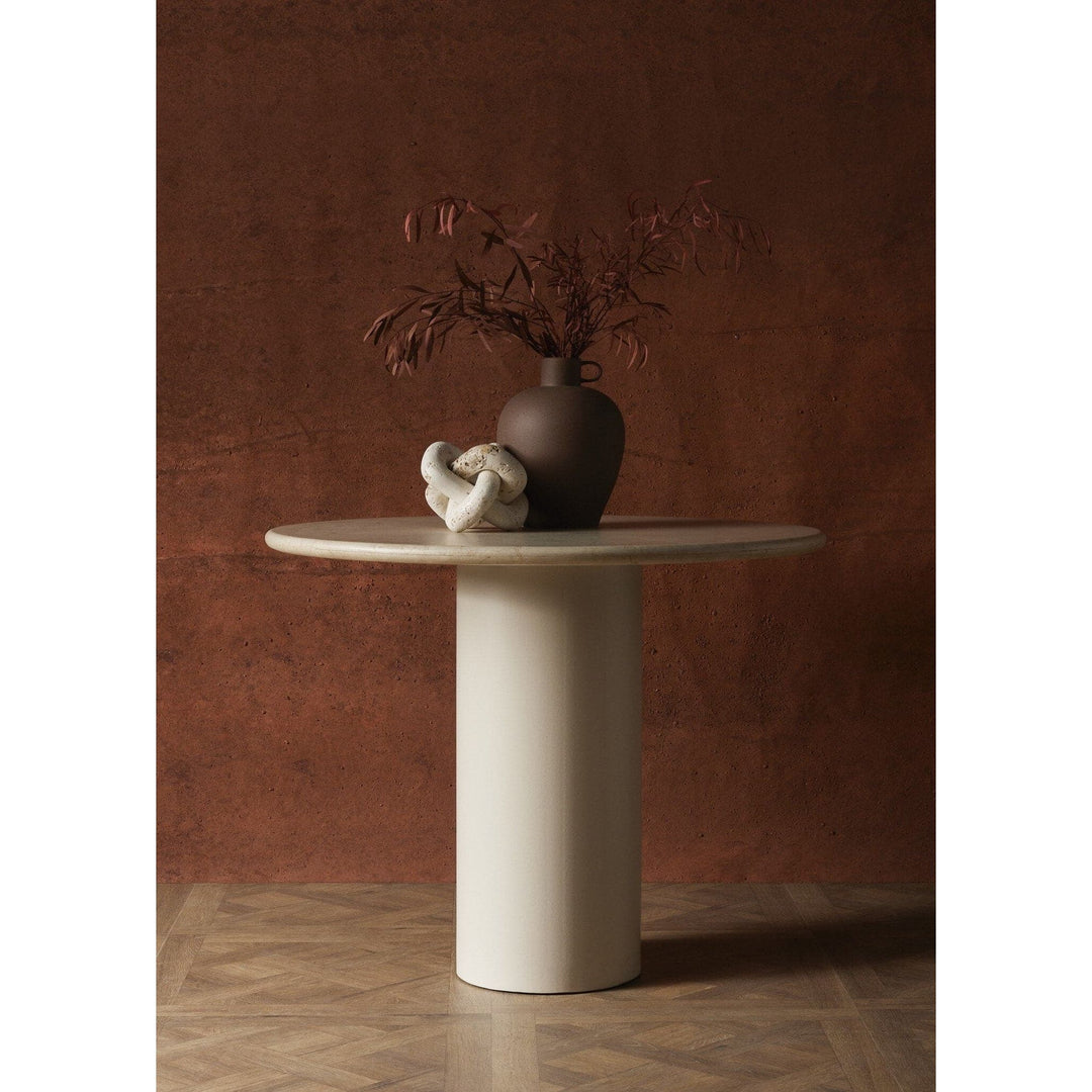 Bella Round Dining Table - Cream Marble