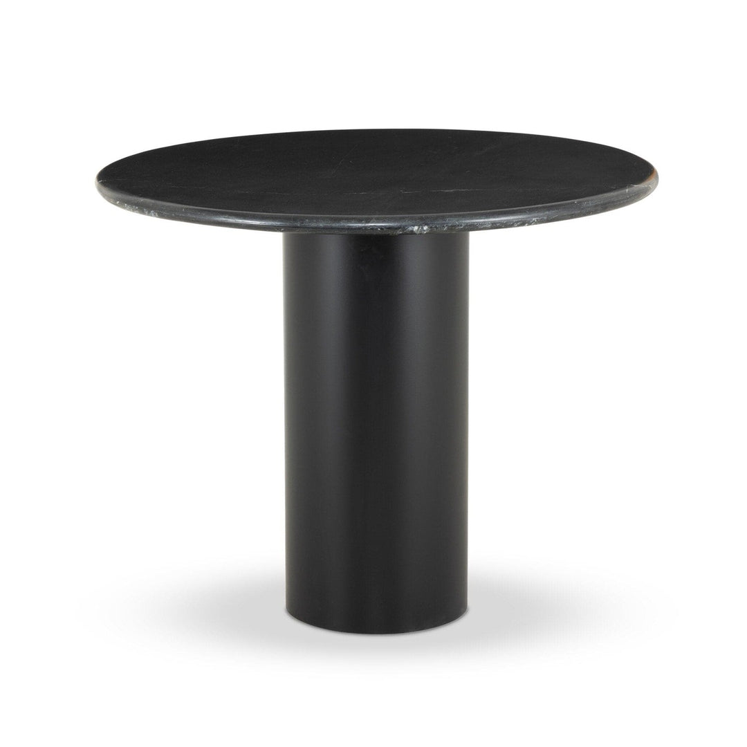 Clara Round Dining Table - Black Marble