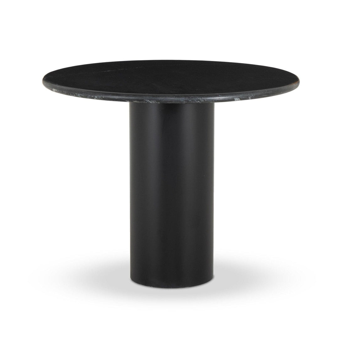 Clara Round Dining Table - Black Marble