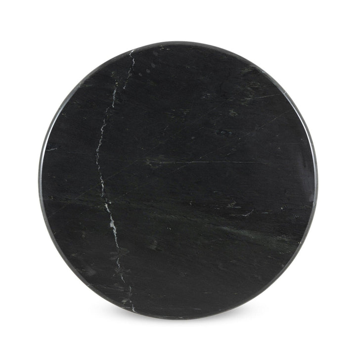 Clara Round Dining Table - Black Marble