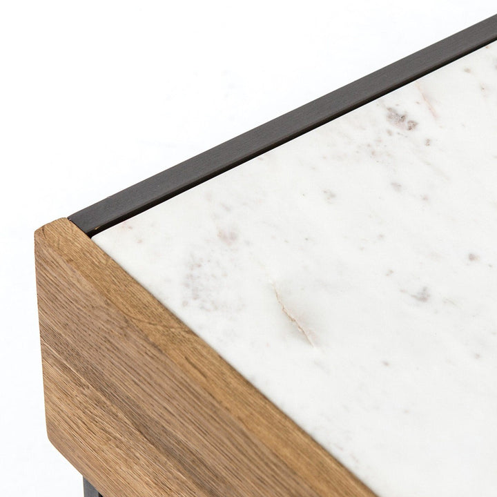 Hayden Nightstand - White Marble