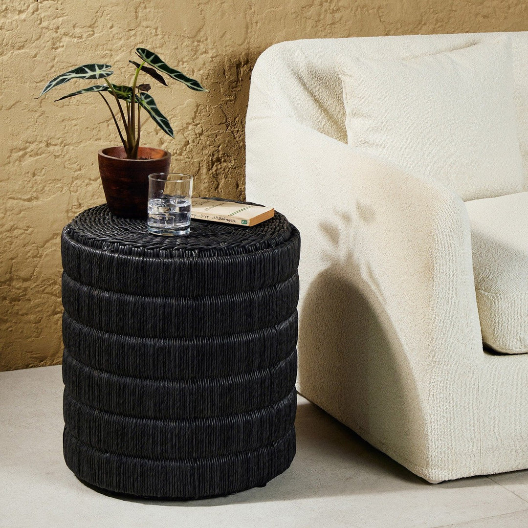 Manado End Table - Vintage Coal