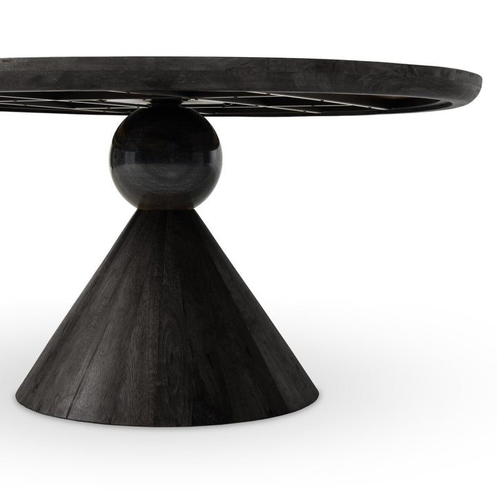 Juliana Dining Table - Worn Black Marble