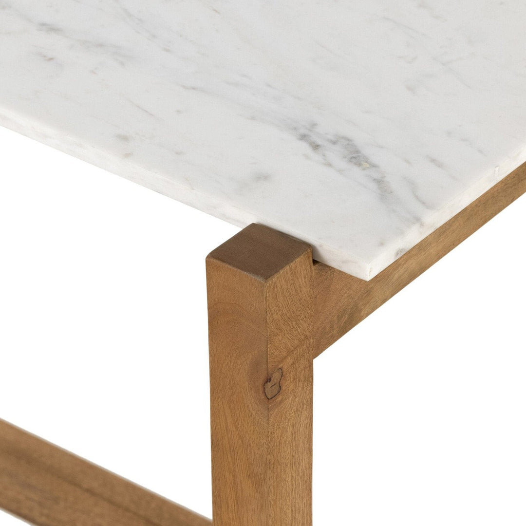 Sailor Bar & Counter Table - Honed White Marble