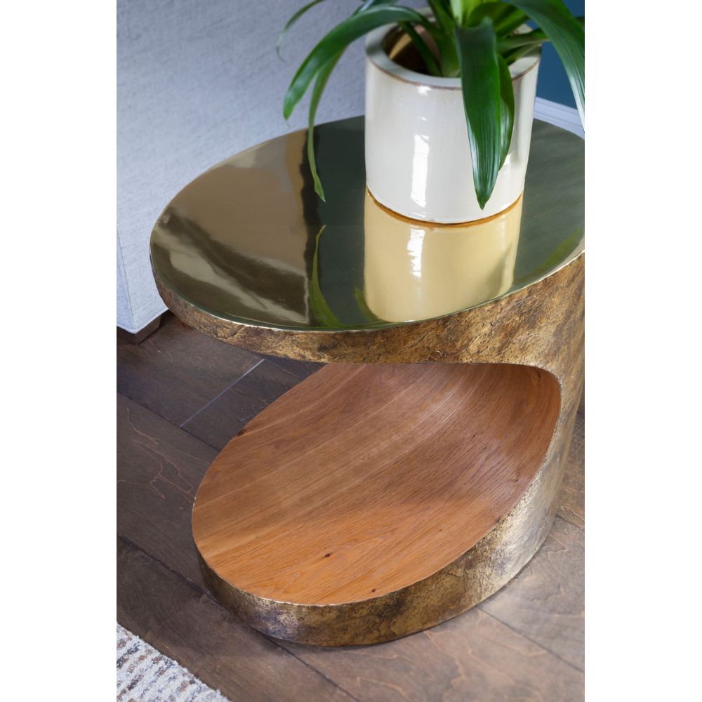 Side Tables Thornton Oval Side Table - Bronze