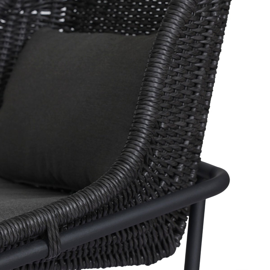 Zion Outdoor Dining Chair - Vintage Coal