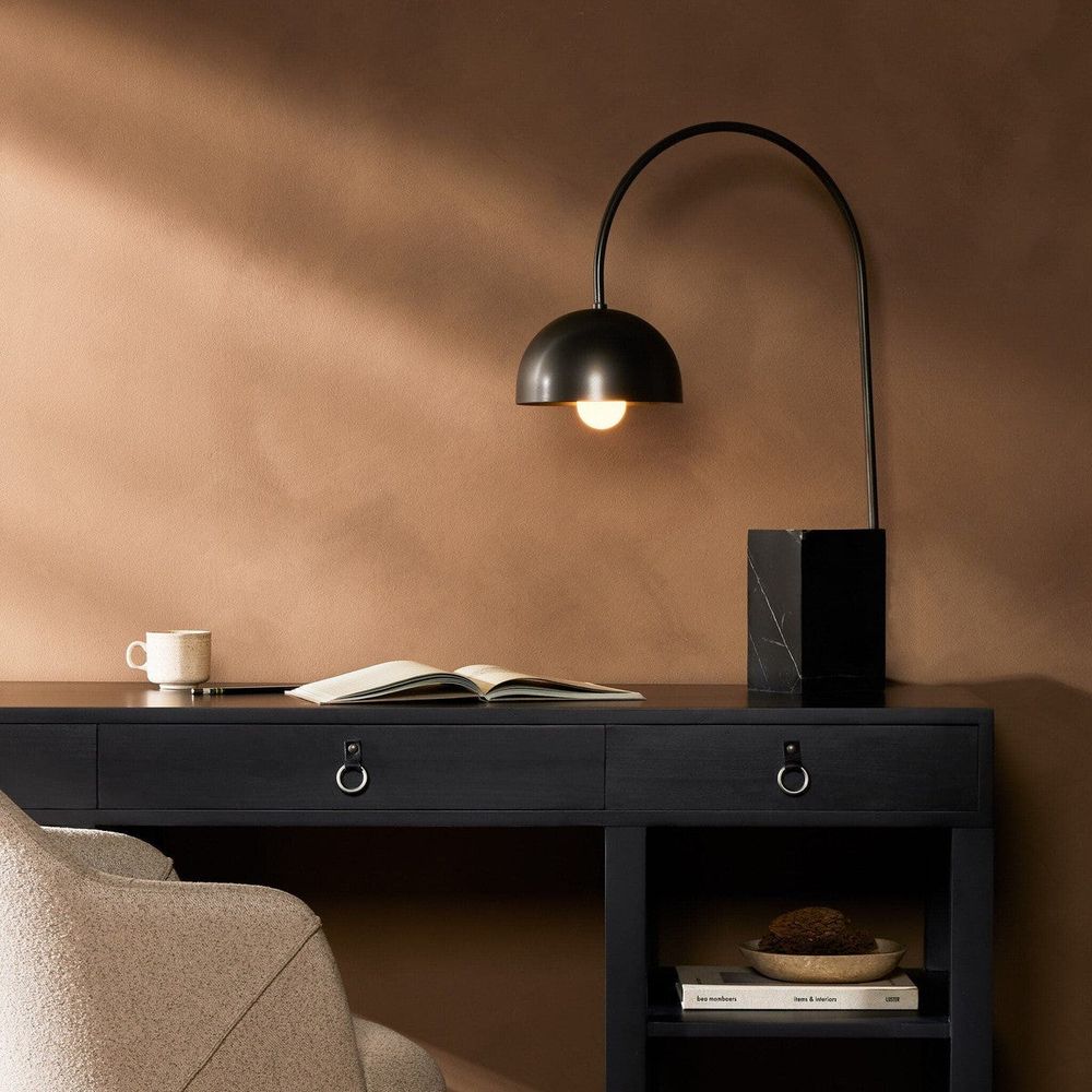 Table Lamps Kendall Task Lamp - Black Marble