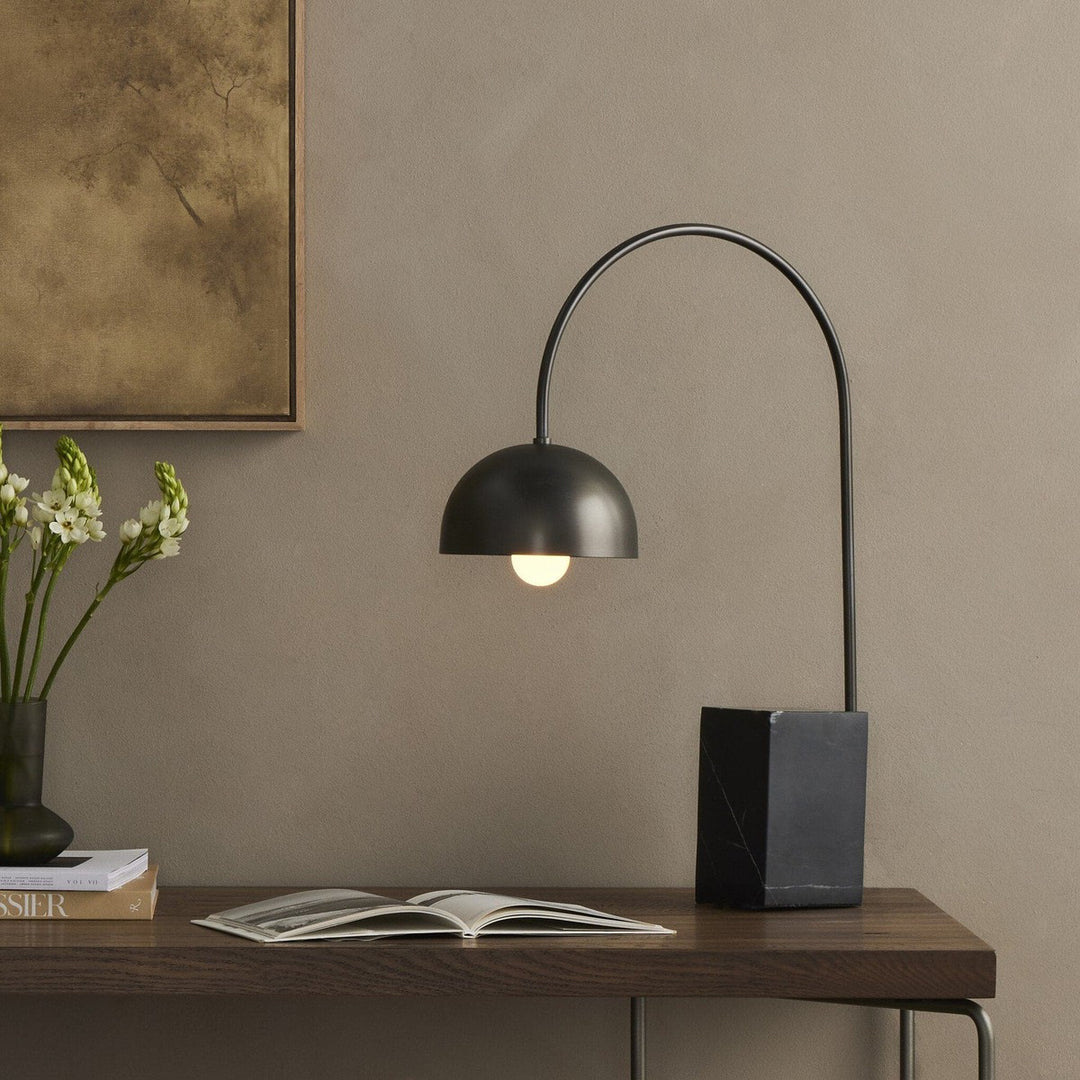 Kendall Task Lamp - Black Marble