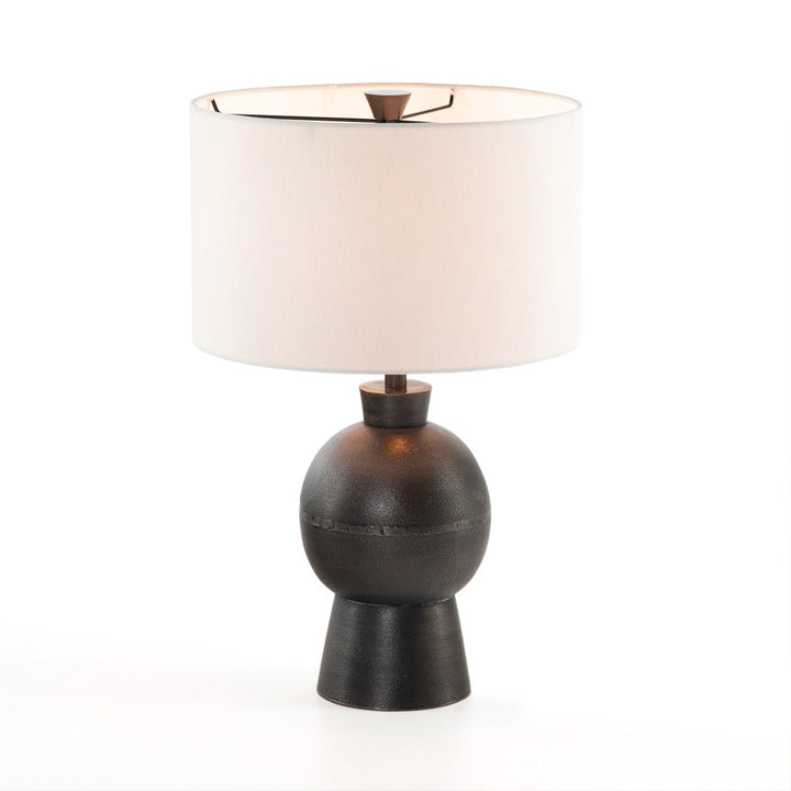 Kendra Table Lamp - Textured Black Aluminum