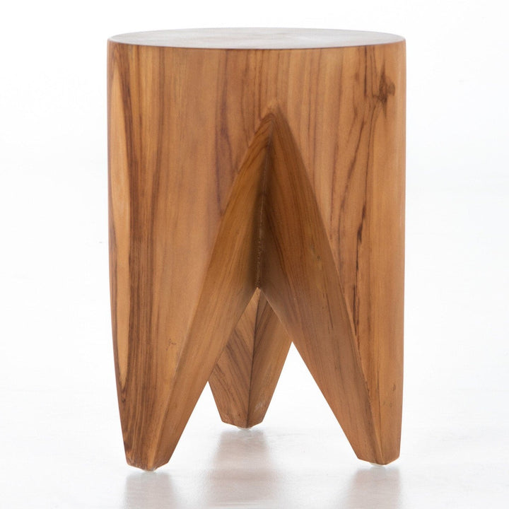 Philip Outdoor End Table - Natural Teak