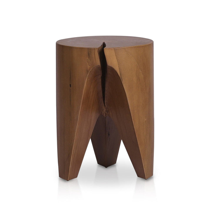 Philip Outdoor End Table - Natural Teak