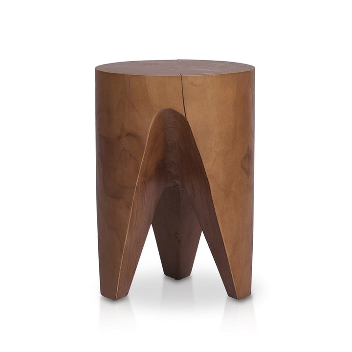 Philip Outdoor End Table - Natural Teak