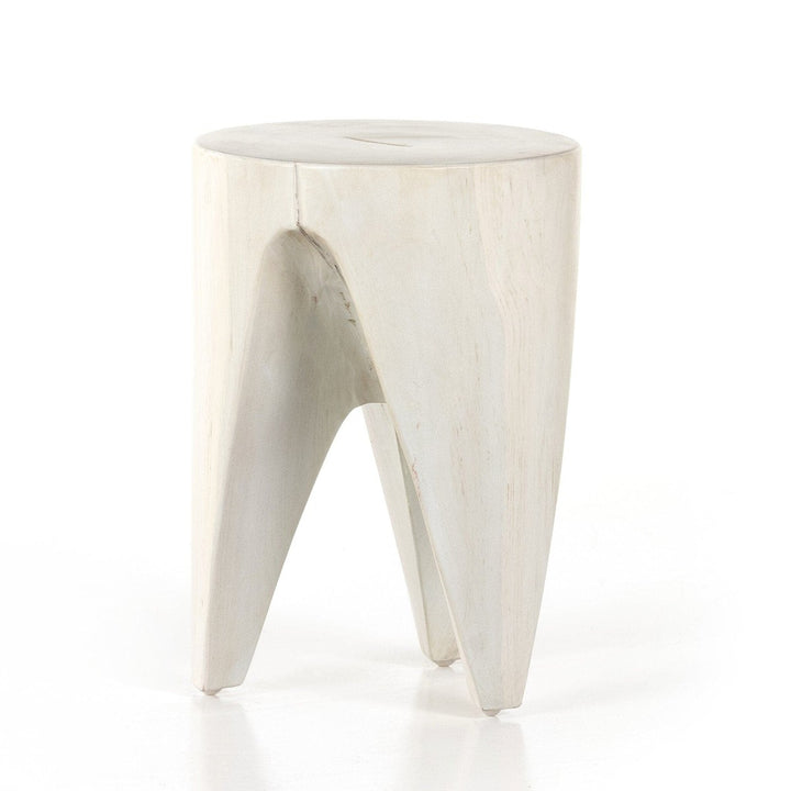 Patrick Outdoor End Table - Ivory Teak