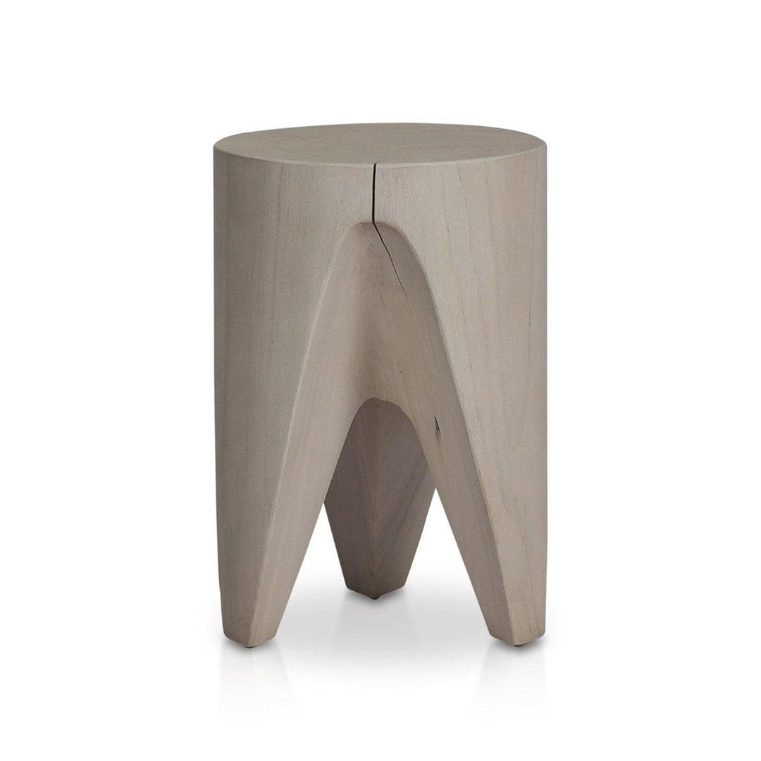 Patrick Outdoor End Table - Ivory Teak