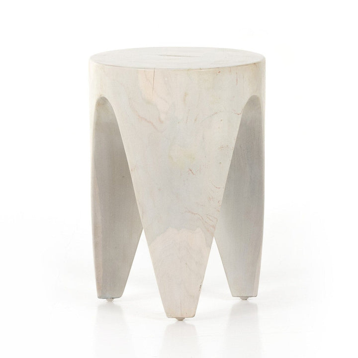 Patrick Outdoor End Table - Ivory Teak