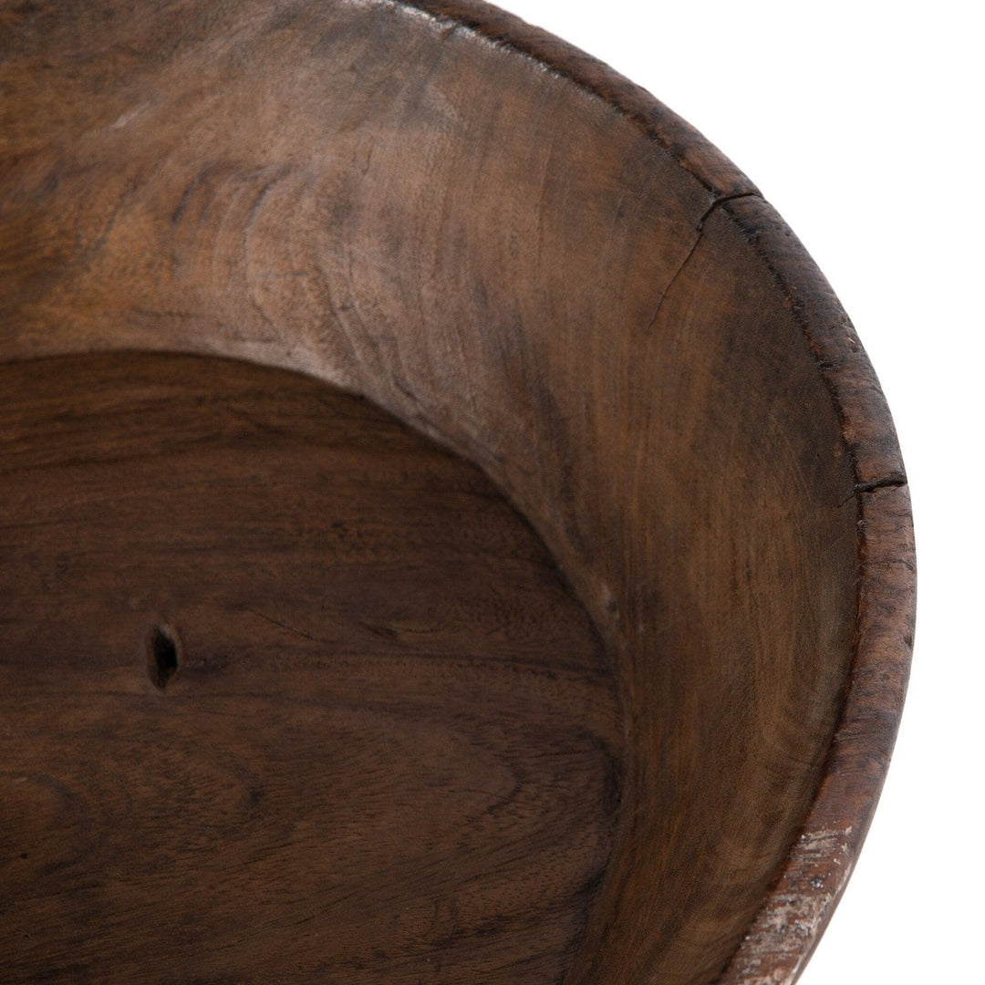 Gathered Wooden Bowl - Reclaimed Natural