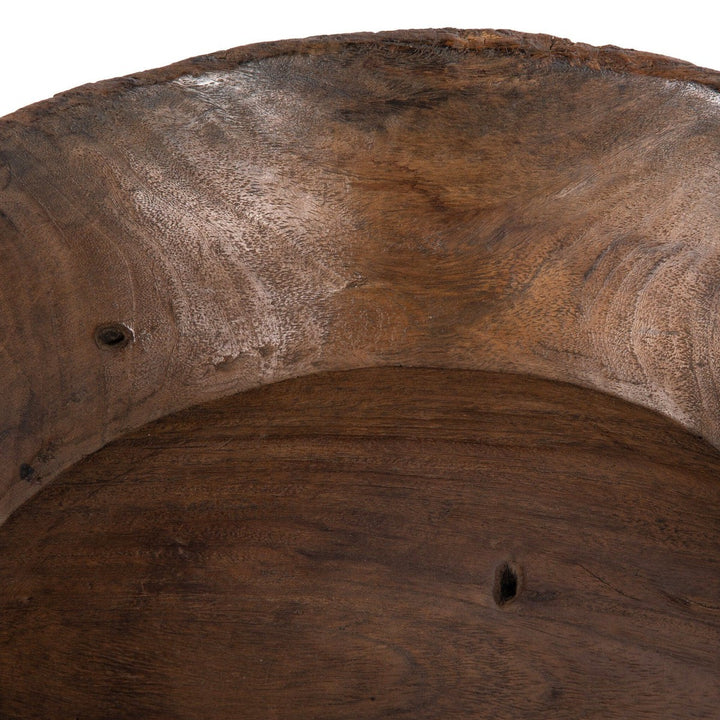 Gathered Wooden Bowl - Reclaimed Natural