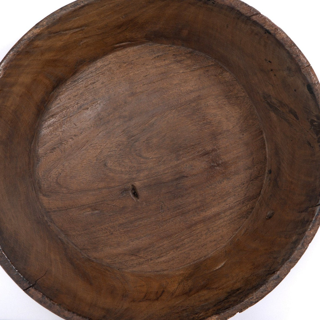 Gathered Wooden Bowl - Reclaimed Natural