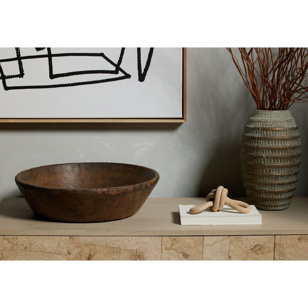 Gathered Wooden Bowl - Reclaimed Natural