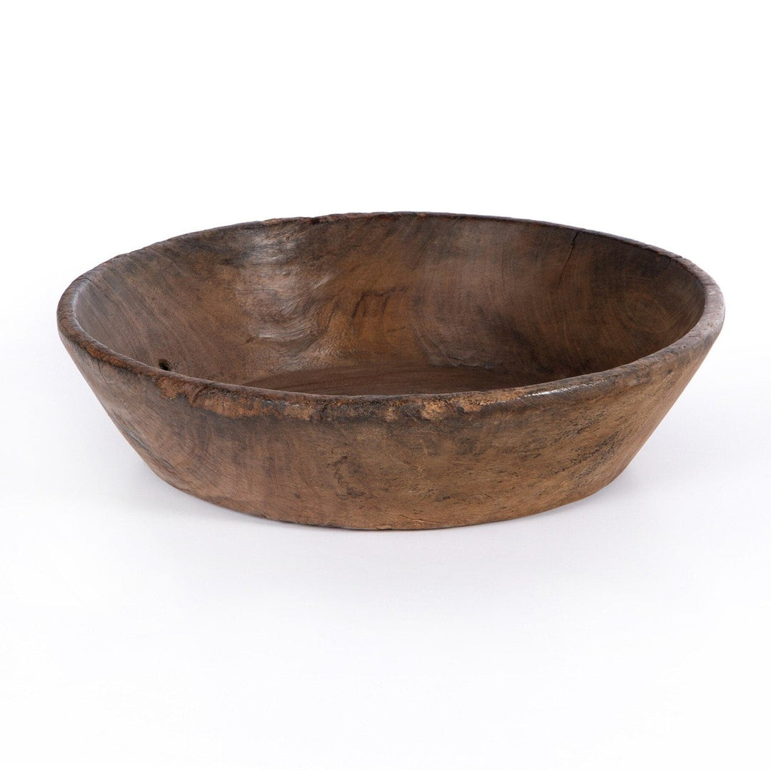 Gathered Wooden Bowl - Reclaimed Natural