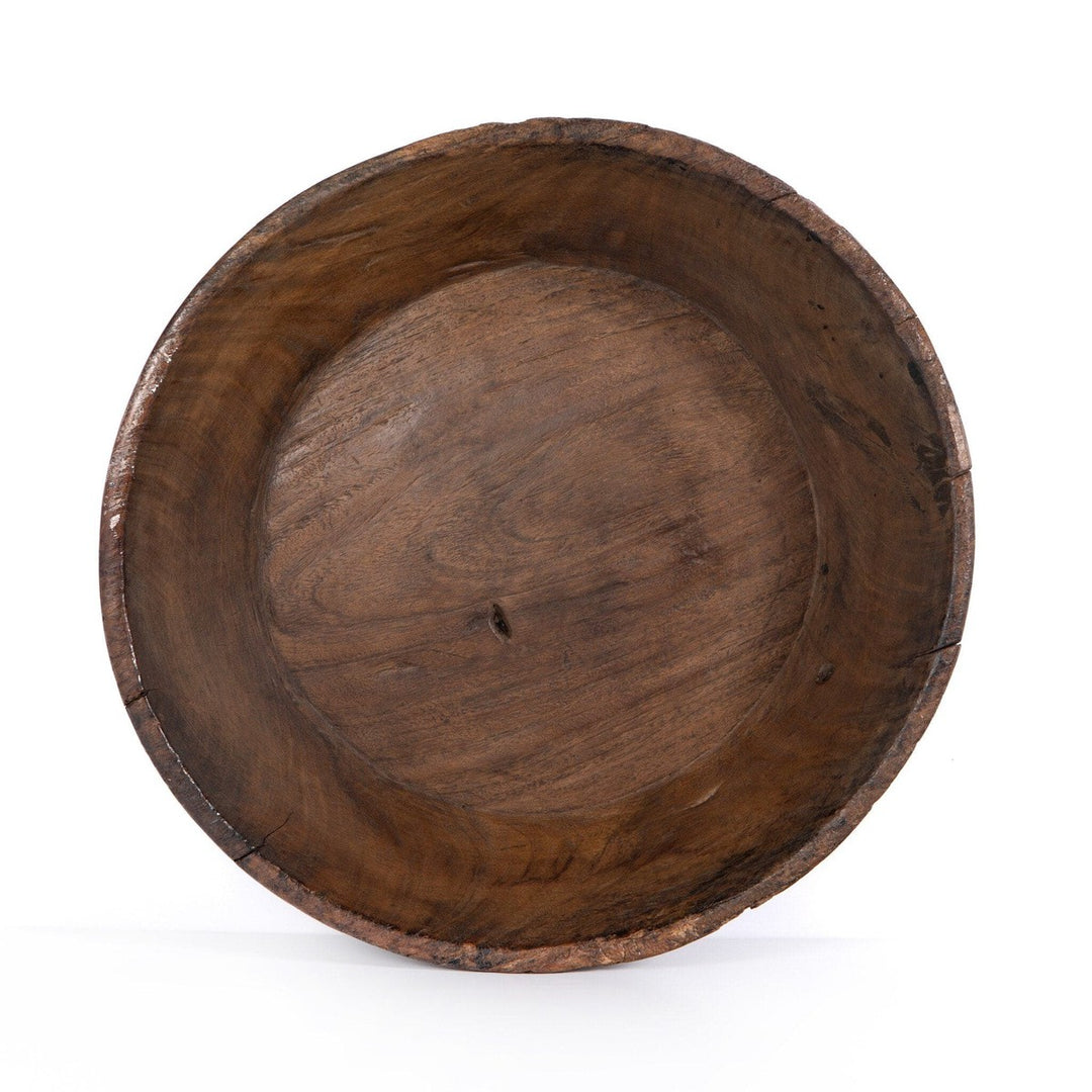 Gathered Wooden Bowl - Reclaimed Natural