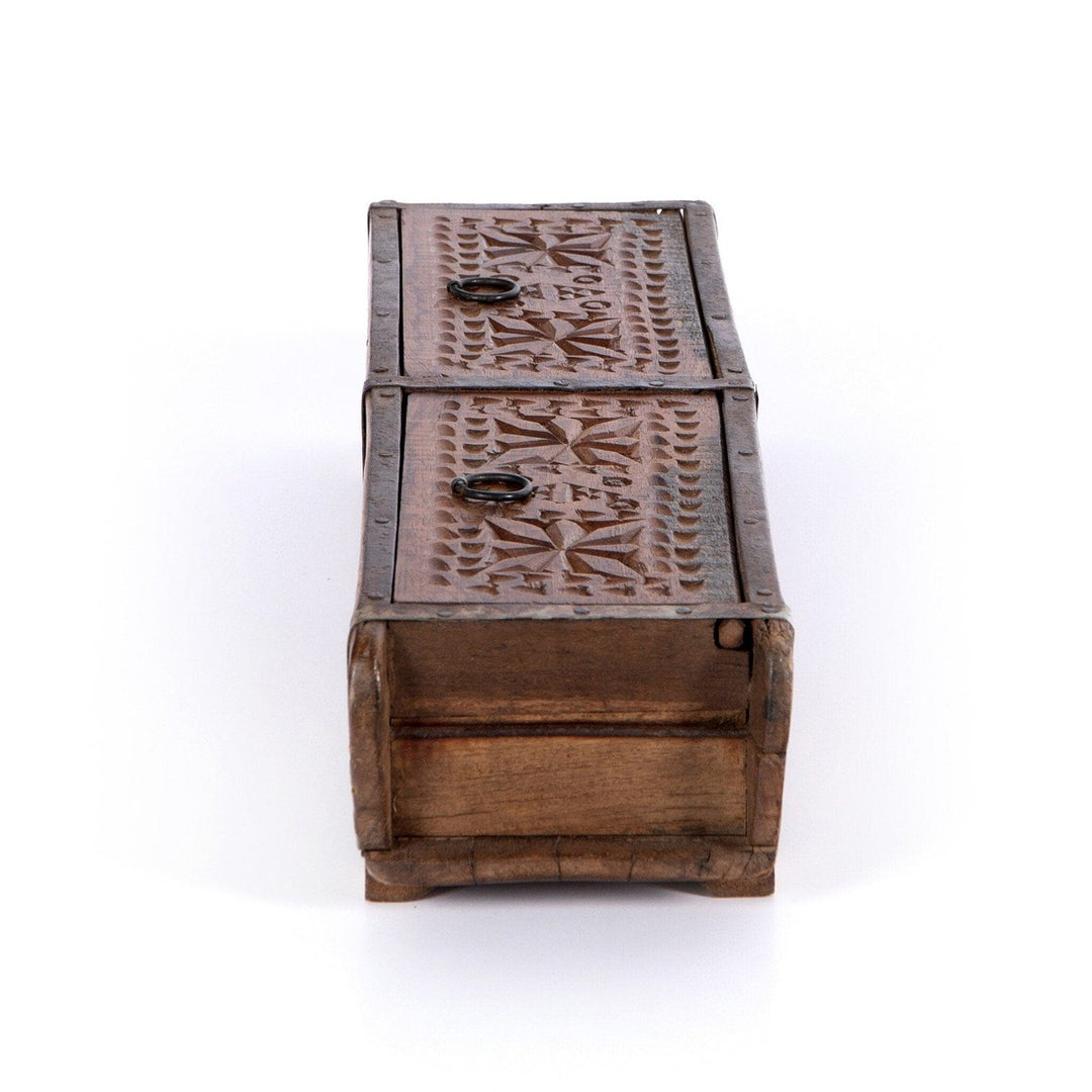 Found Carved Box - Reclaimed Natural