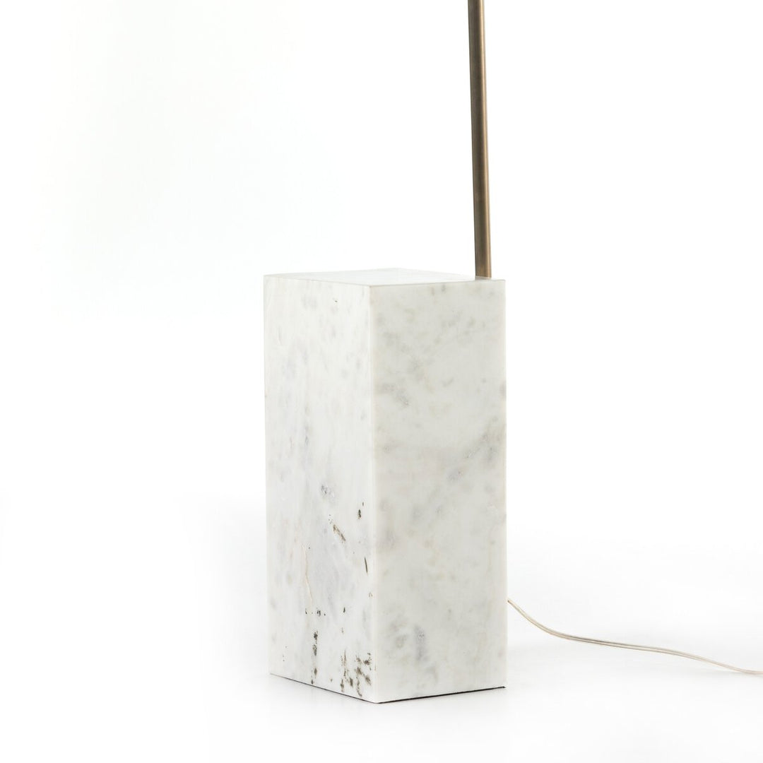 Ansel Floor Lamp - White Marble