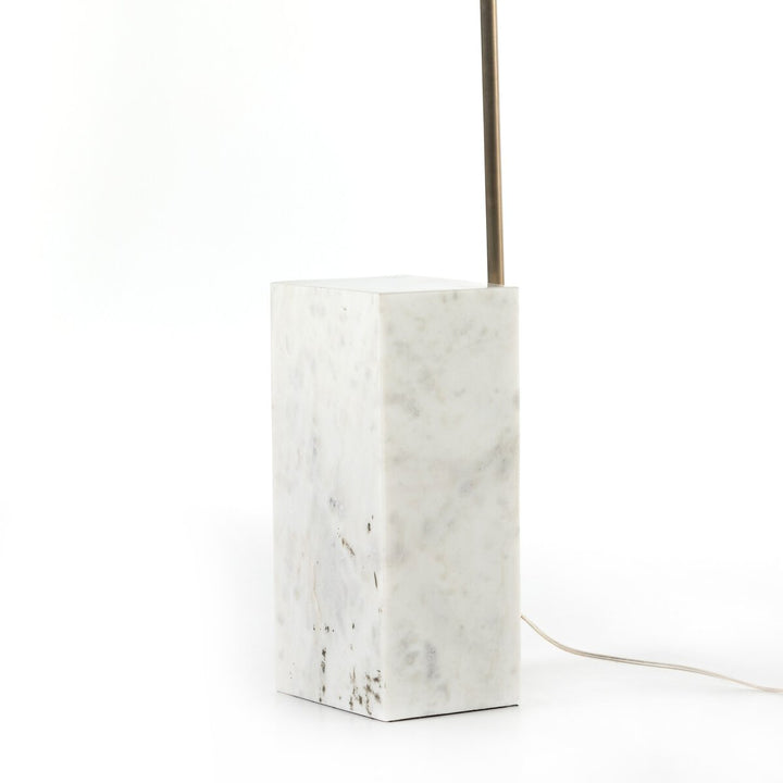 Ansel Floor Lamp - White Marble